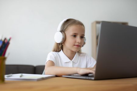 little-girl-doing-online-classes-from-home